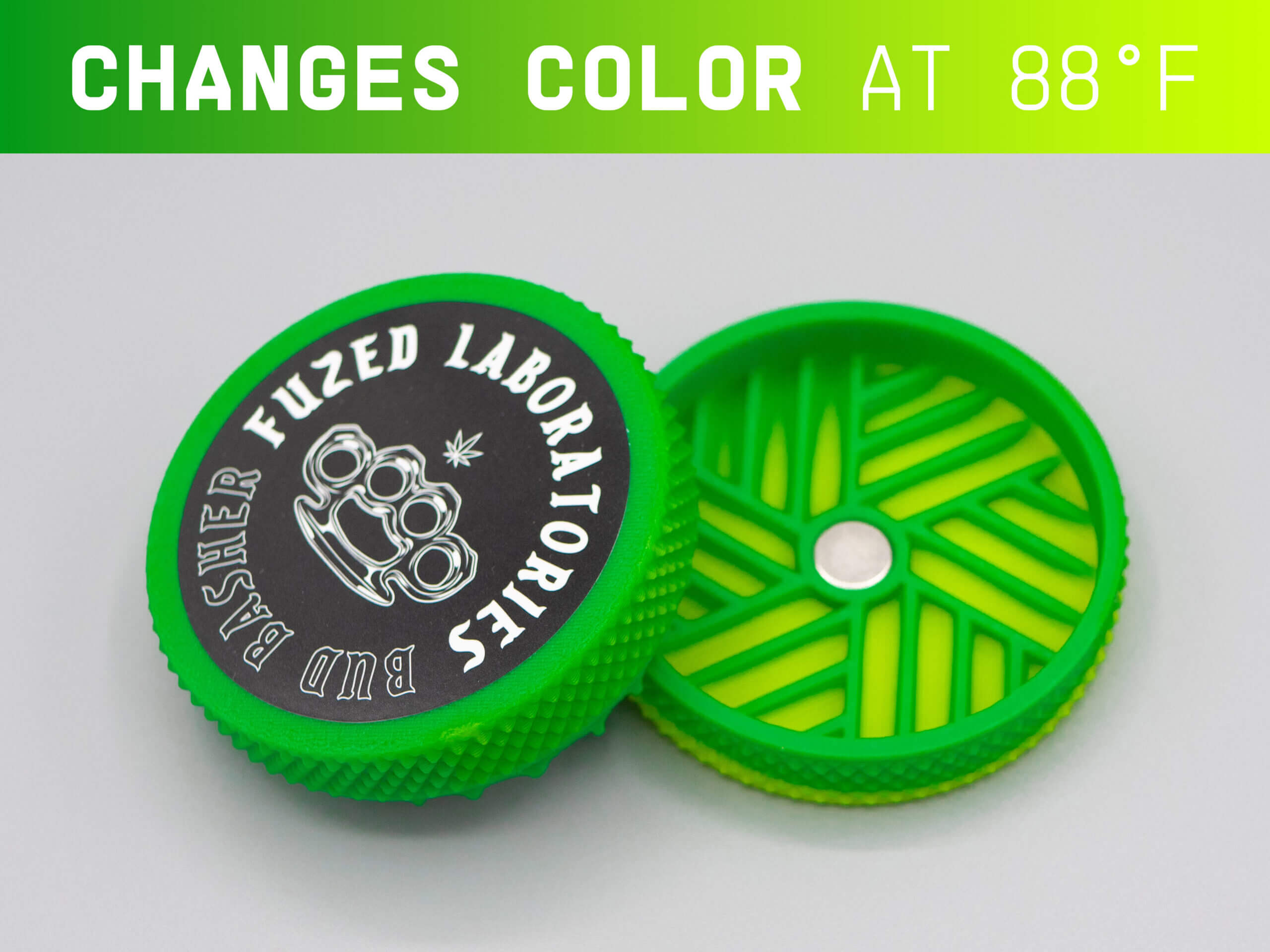 BUD BASHER™ - Toothless Magnetic Herb Grinder - 48 COLORS