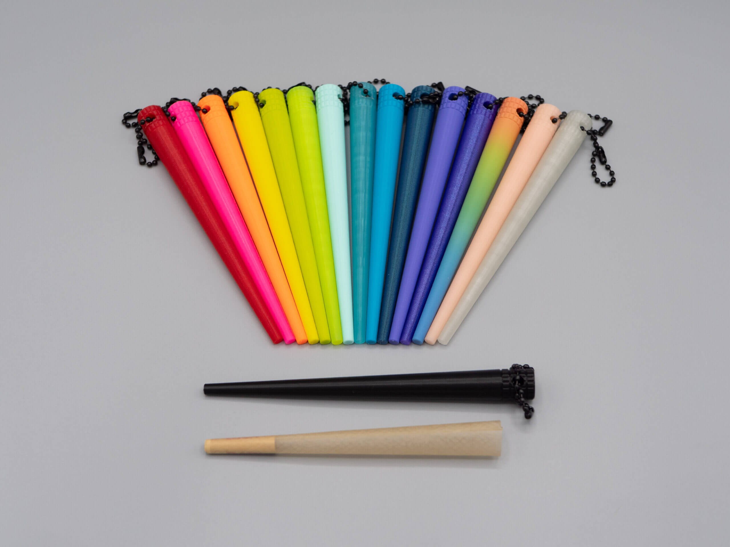 WRAPPERS DELITE™ - Cone Building Rolling Tool Keychain - 48 COLORS
