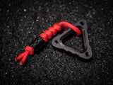 EDC Triangle Fidget Keychain with Bead & Lanyard
