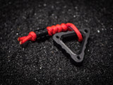 EDC Triangle Fidget Keychain with Bead & Lanyard