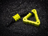 EDC Triangle Fidget Keychain with Bead & Lanyard