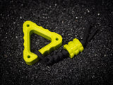 EDC Triangle Fidget Keychain with Bead & Lanyard