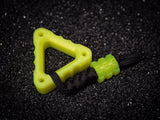 EDC Triangle Fidget Keychain with Bead & Lanyard