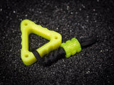 EDC Triangle Fidget Keychain with Bead & Lanyard