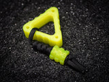 EDC Triangle Fidget Keychain with Bead & Lanyard