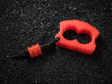 AIR KNUX™ - Ultralite Double Finger EDC Stealth Knuckles - Translucent Blood Red (UV Reactive)