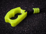 AIR KNUX™ - Ultralite Double Finger EDC Stealth Knuckles - Translucent Alien Blood (UV Reactive)