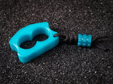 AIR KNUX™ - Ultralite Double Finger EDC Stealth Knuckles - Translucent Frozen Aqua