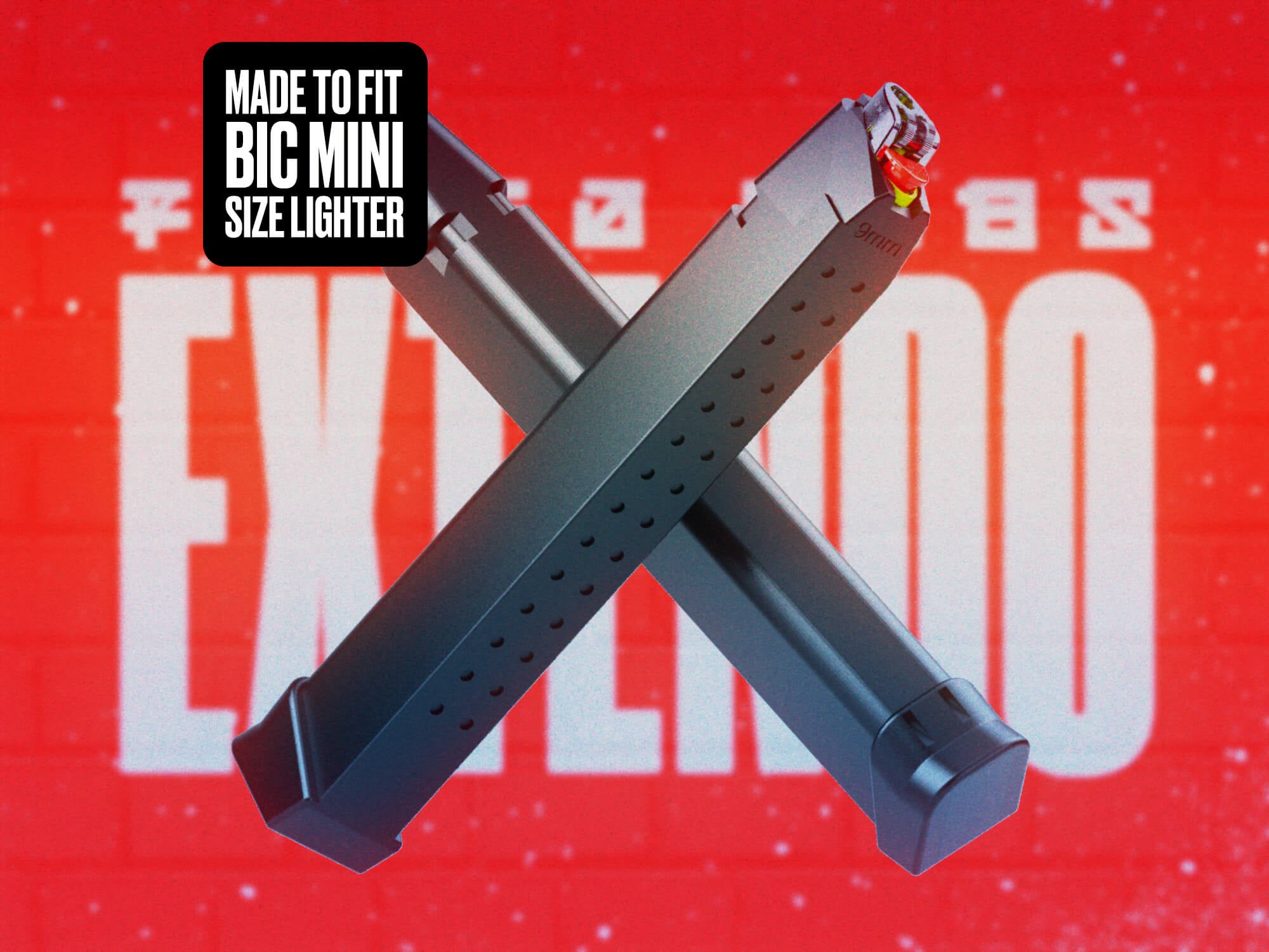 EXTENDO™ V1 - BIC MINI SIZE - Extended Magazine Lighter Case - 48 COLORS