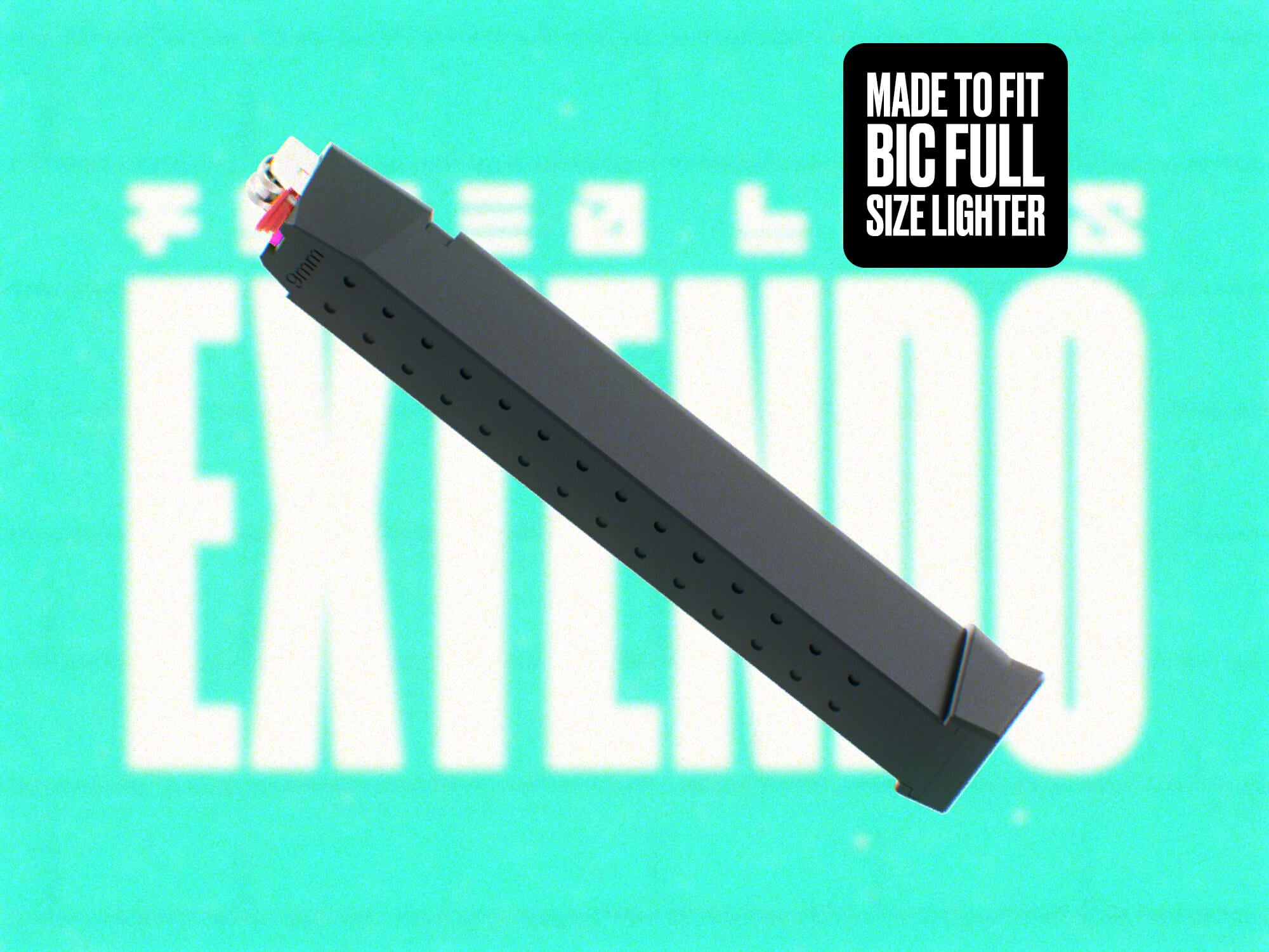 EXTENDO™ V2 - BIC FULL SIZE - Extended Magazine Lighter + Stash Case - 48 COLORS