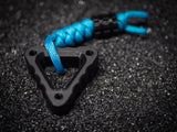 EDC Triangle Fidget Keychain with Bead & Lanyard