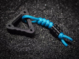 EDC Triangle Fidget Keychain with Bead & Lanyard