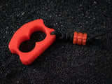 AIR KNUX™ - Ultralite Double Finger EDC Stealth Knuckles - Translucent Blood Red (UV Reactive)