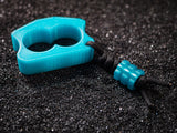 AIR KNUX™ - Ultralite Double Finger EDC Stealth Knuckles - Translucent Frozen Aqua