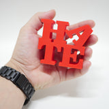 LOVE Park - Logo Flip - HATE Sculpture & Keychain