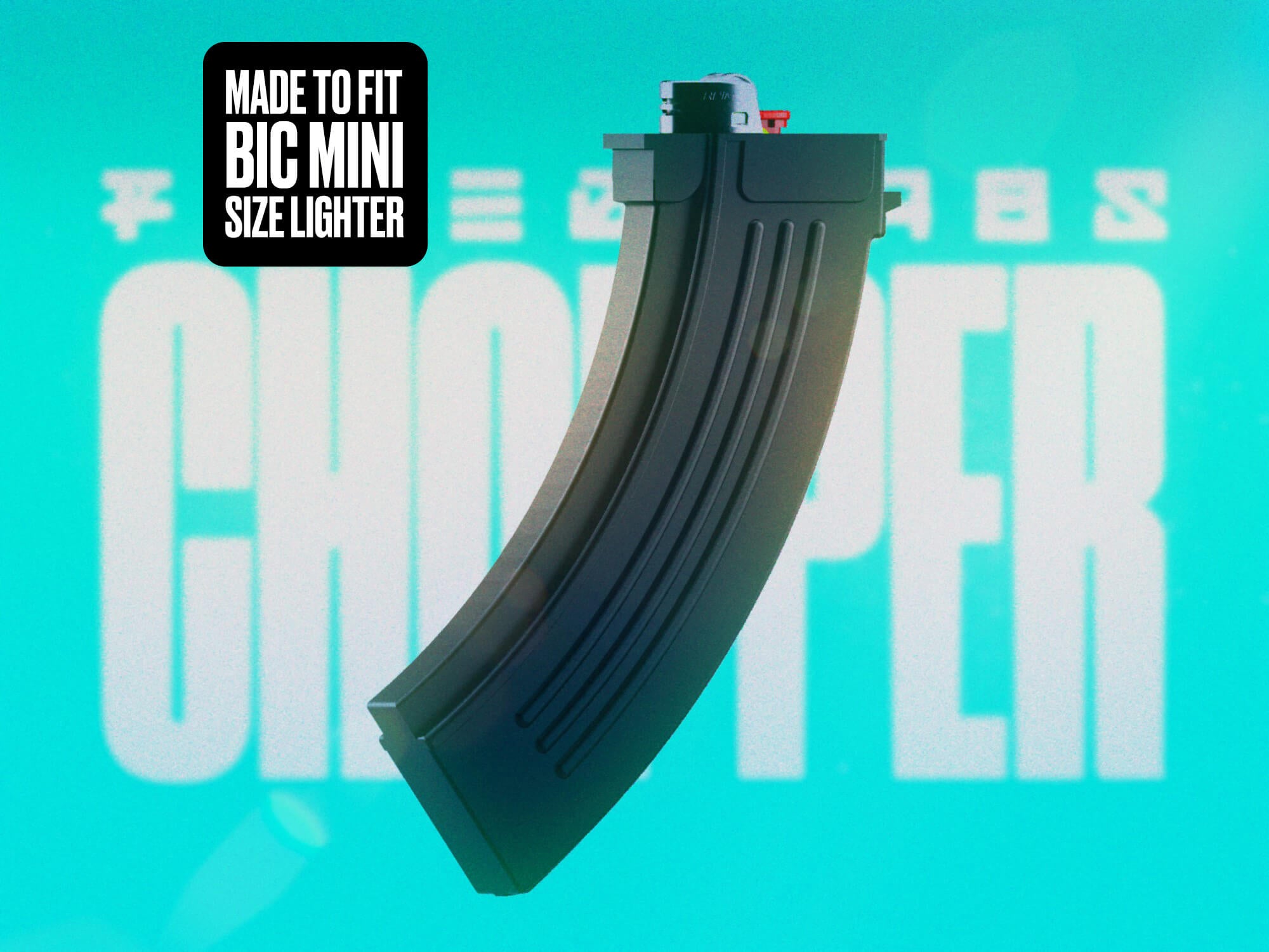 CHOPPER™ - BIC MINI SIZE - Magazine Lighter Case - 48 COLORS
